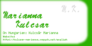 marianna kulcsar business card